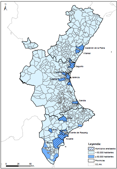 Barrios vulnerables en la Comunitat Valenciana